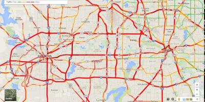 Kat jeyografik nan Dallas trafik